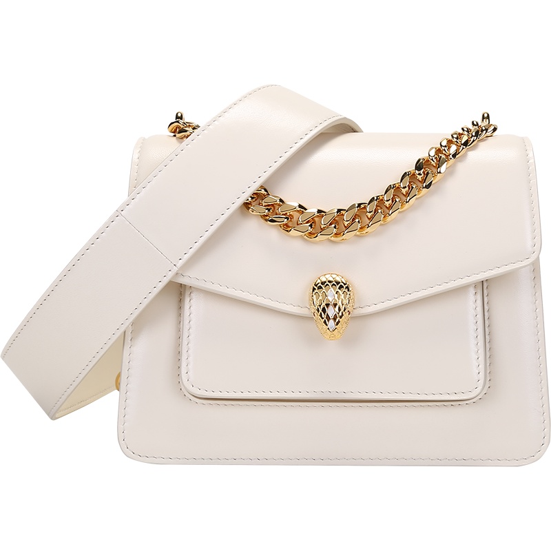 宝格丽 BVLGARI 女士SERPENTI FOREVER系列羊皮小号蛇头扣手提单肩斜挎包291231