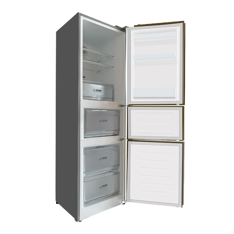 美的(Midea)冰箱多门三门家用风冷无霜双循环电冰箱 静音节能 217升BCD-217WTM 爵士棕