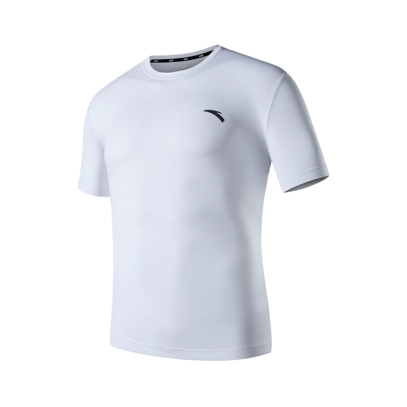安踏短袖男士夏季透气舒适速干圆领休闲服运动T恤