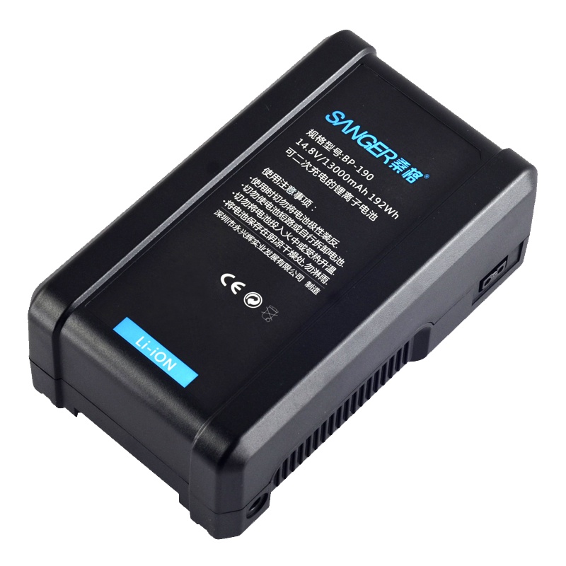 桑格BP-190电池适用索尼HDW-800P PDW-850V型卡口广播级专业摄像机铁头BMCC监视器LED影视灯锂电池