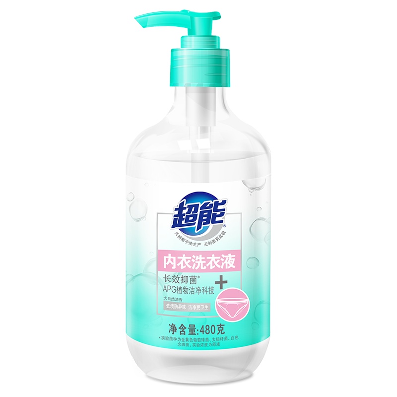 超能内衣洗衣液长效抑菌480g