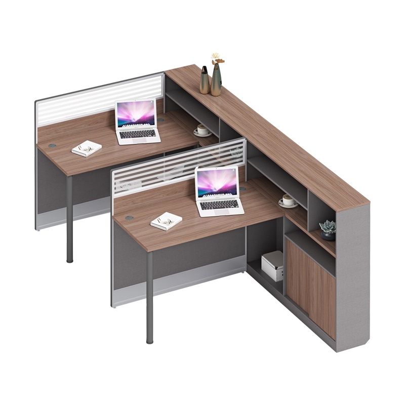 科朔 办公桌职员桌 员工桌 板式屏风桌 两人位 KS-06L3041L&R