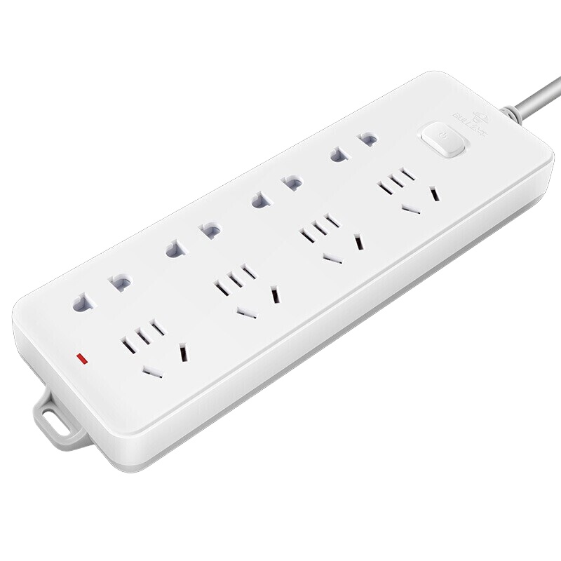 公牛(BULL)新国标插座 插线板/插排/排插/接线板GN-403 8位总控全长5米