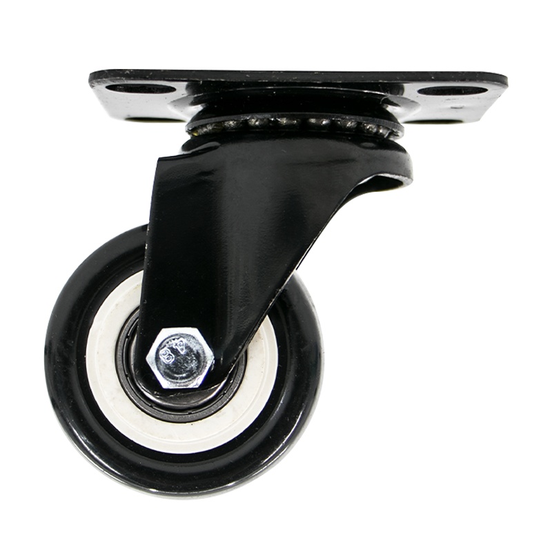 海斯迪克 HKZ-23 静音万向脚轮 金钻轮 PVC双轴承定向家具轮轱辘脚轮电脑椅配件滑轮 2.5寸万向轮