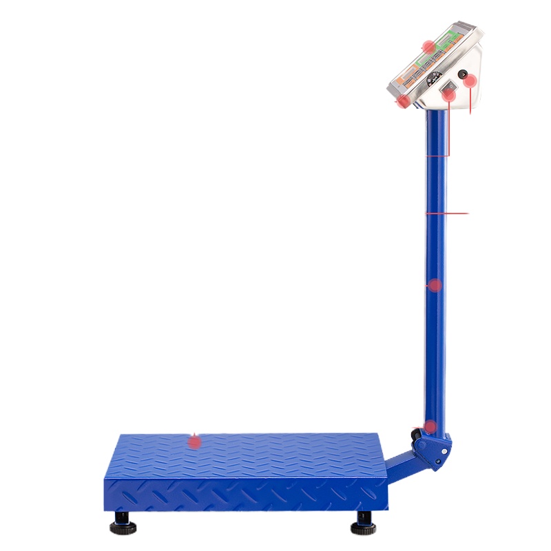 鑫众源商用称重电子秤商用计价秤台秤电子称台称卖菜水果充电精准大台面磅秤电子秤 100kg黑字特厚款 不锈钢表头