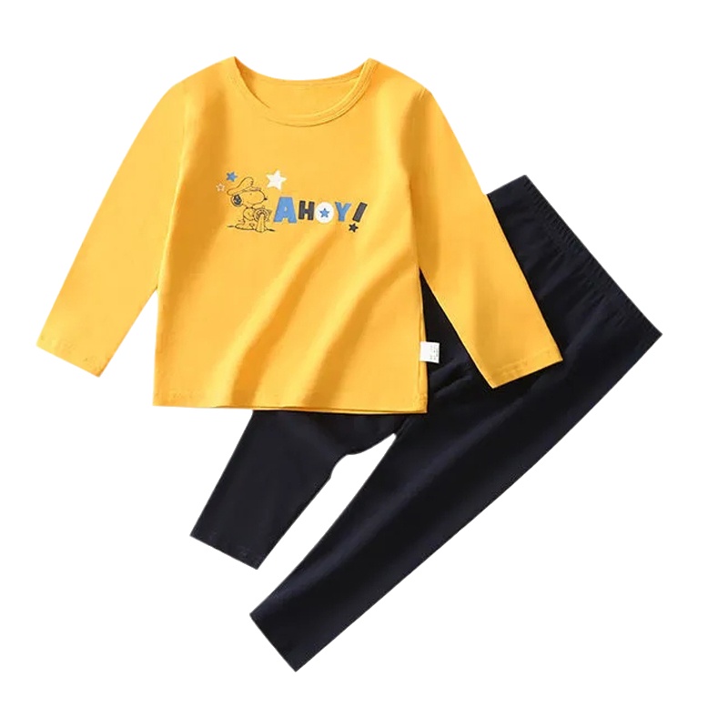 史努比SNOOPY童装儿童内衣套装春秋新款男童秋衣秋裤两件套