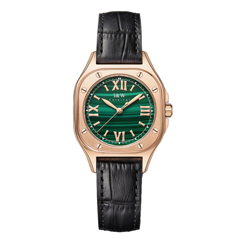 爱沃驰I&W CARNIVAL手表石英表女士小众轻奢手镯腕表品牌正品时尚潮流方形表592L