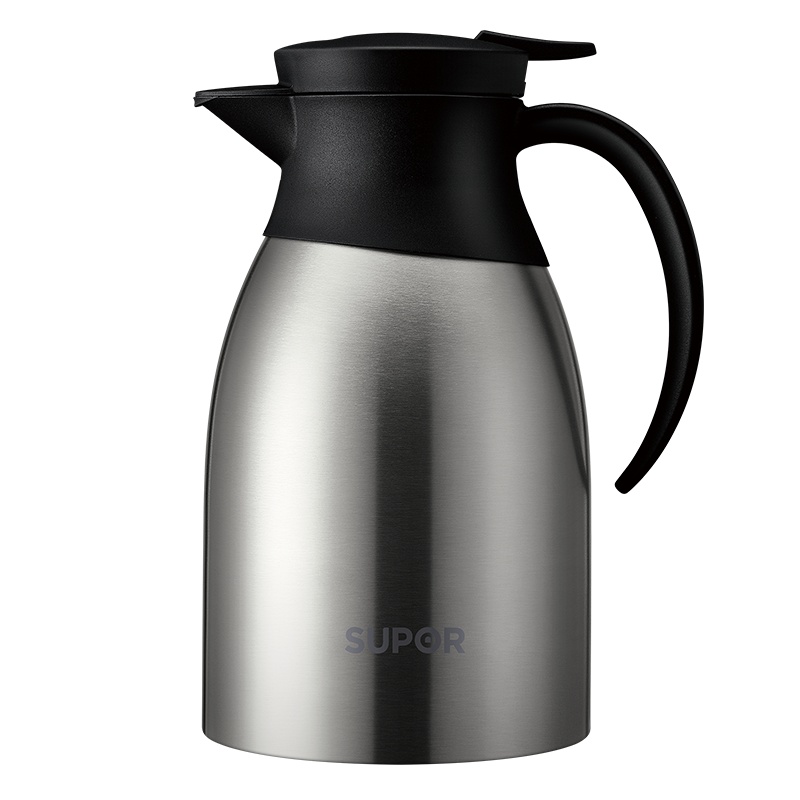 苏泊尔(SUPOR)保温壶1.5L不锈钢保温壶家居简约热水壶暖水壶智巧防尘 一键出水 双层真空隔热保温 KC15DY50