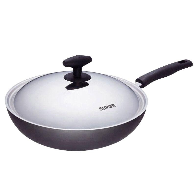 苏泊尔(SUPOR)核晶无油烟炒锅家用炒菜煎/炒/烙/煮一锅多用少油烟磁炉通用 30cm PC30Q3
