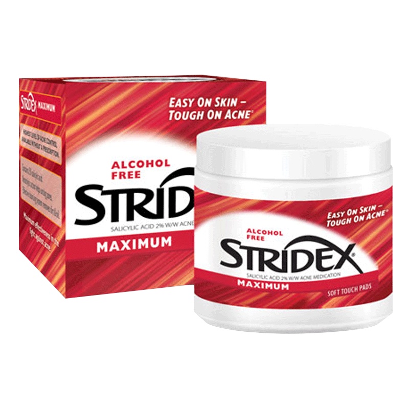 美国Stridex水杨酸棉片改善粉刺黑头二次清洁收缩毛孔贴片洁肤水