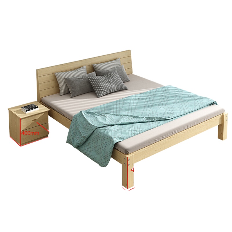 宝克 B1458 实木单人床 单个装lq-wg