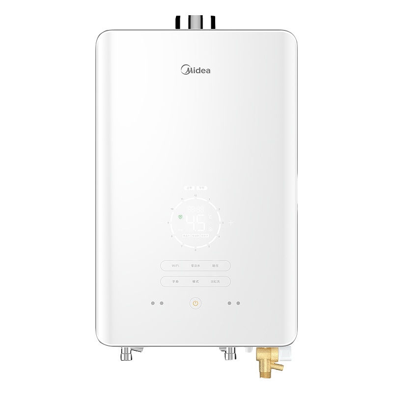 美的 JSQ30-16HTQ8 恒温式燃气热水器 极地白 电辅防冻