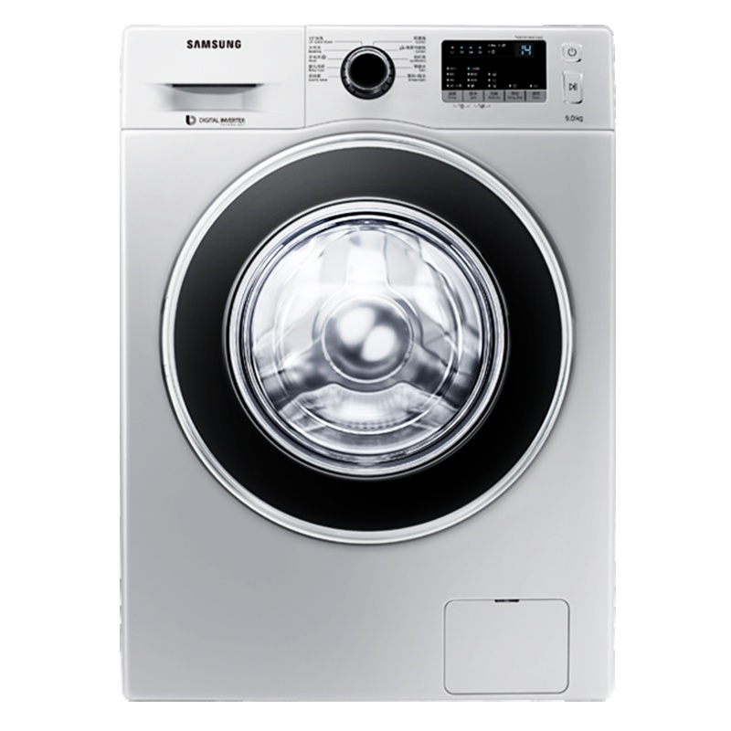 三星(SAMSUNG)WW90J3230GS/SC 9公斤智能变频电机 时尚外观 节能 全自动家用大容量滚筒洗衣机
