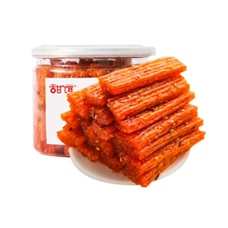 甜饵 大面筋168g/罐 8090后儿时怀旧麻辣小吃香辣零食网红辣条 豆干/豆制品零食办公休闲零食其他