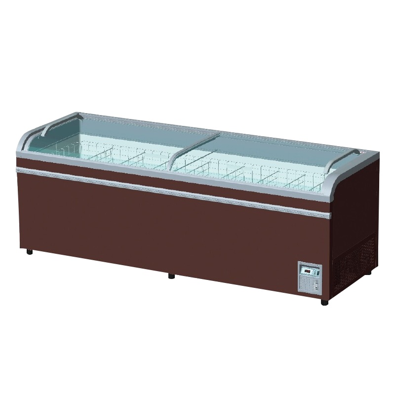 海容(hiron)卧式冰柜商用 玻璃门展示冷冻冷柜雪糕柜 超市组合柜 -23℃超低温柜内置灯颜色随机 1005升智能化霜