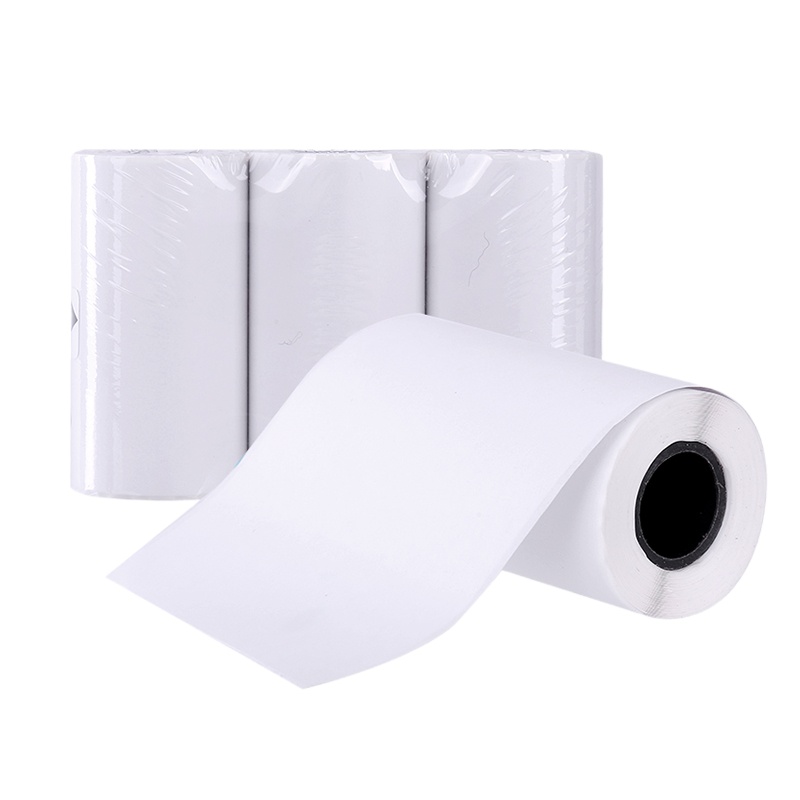 得力XH03热敏不干胶打印纸标签贴纸 大容量易撕 多功能自粘性打印纸X1相印宝照片 57x30mm 3.5m/卷3卷装