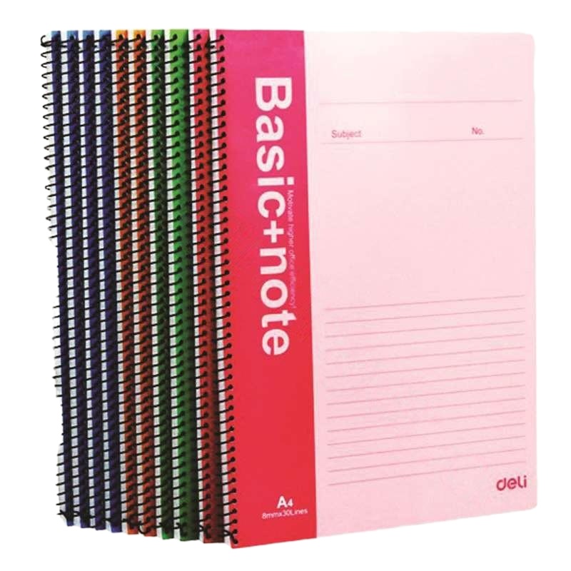 得力 Deli 7693(颜色随机) 得力60页螺旋软面笔记本B5(颜色随机)    1本