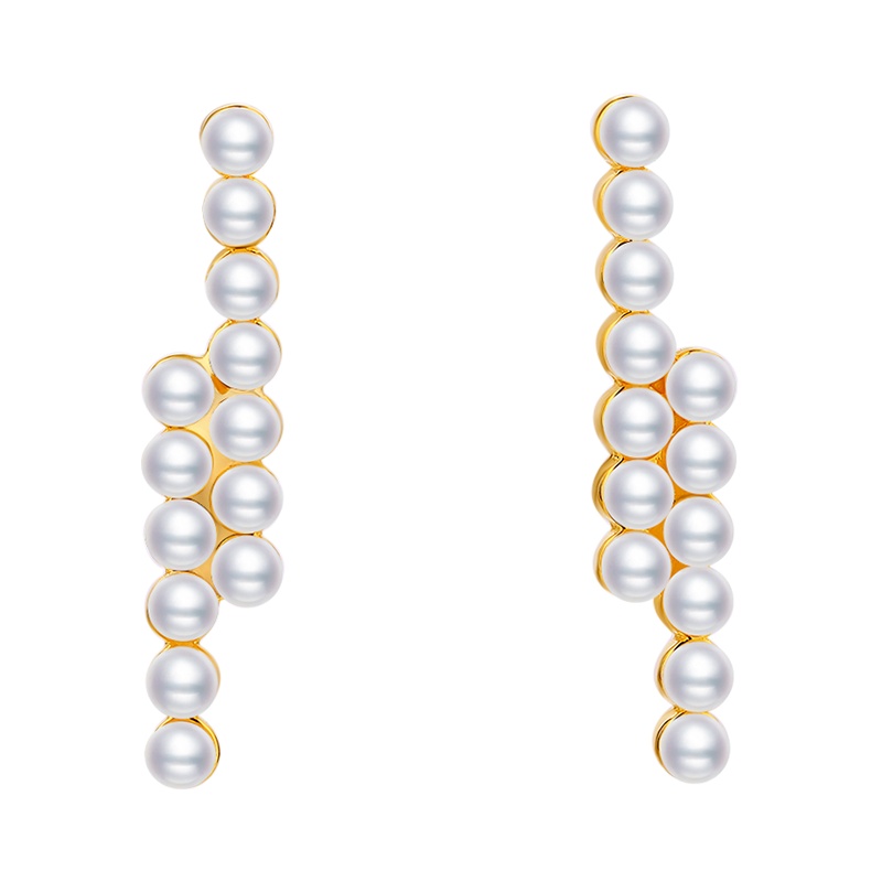 DTOTO 简约清新工艺珍珠耳钉 时尚气质女款耳饰 日常百搭配饰