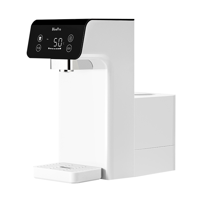 BluePro博乐宝桌面饮水机 即热台式小型速热迷你家用茶吧机全自动D12白色