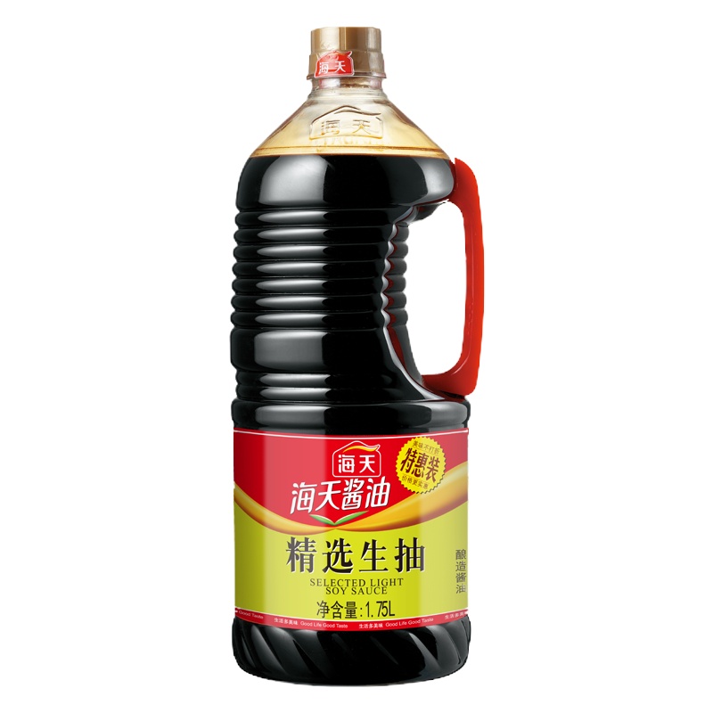 海天精选生抽1750ml 酿造酱油 凉拌炒菜火锅调料凉拌炒菜家用调味(有效期至22年4月)