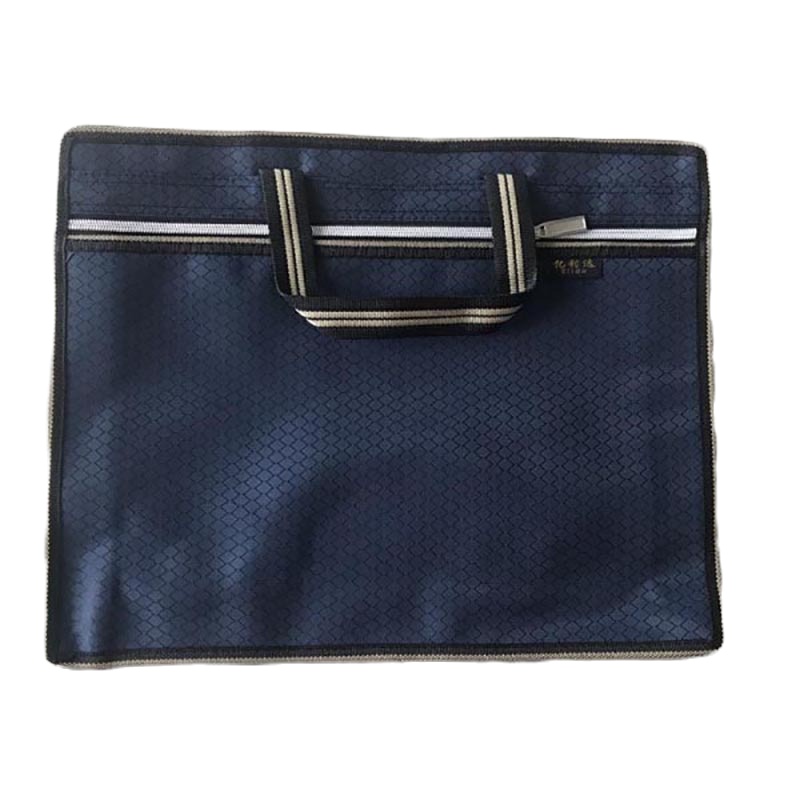 普天飞燕 齐心WJD-387 文件袋男士文件包手提包帆布资料公文袋 蓝色(QH)