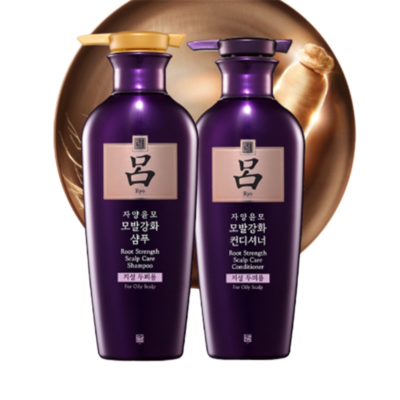 吕(Ryo)滋养韧发密集强韧套组(油性头皮400ml洗发水+400ml护发乳) (新老包装随机发货)