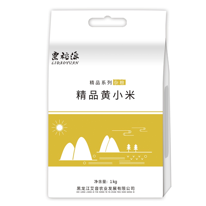栗稻源 东北杂粮精品黄小米1kg(五谷粗粮 月子米 红谷子小米粥真空装)