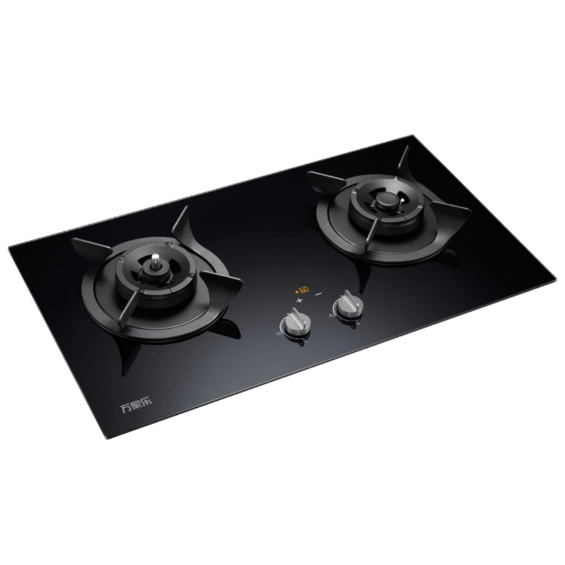 万家乐万象系列JZT-V5S(B) 天然气嵌入式玻璃面板 双高匀火 5.0KW大火力 智控防干烧 易清洁纳米涂层洁