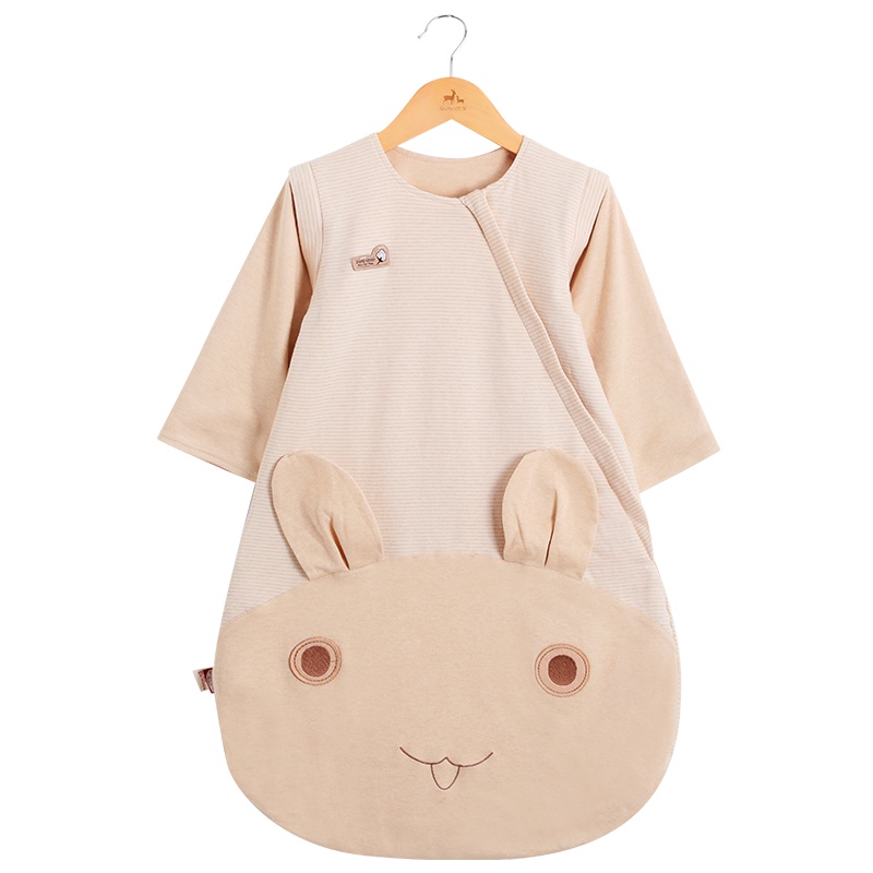 婴儿宝宝睡袋儿童春夏季薄款防踢被幼儿纯棉新生儿防惊跳四季小孩