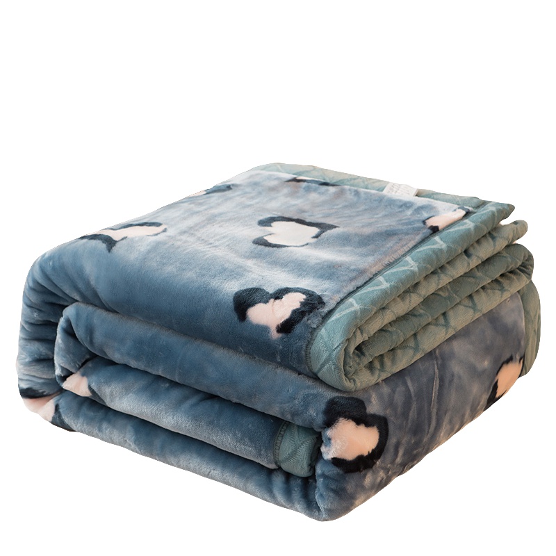南极人(NanJiren)家纺 双层拉舍尔毛毯冬季加厚保暖盖毯子床单人宿舍学生法兰绒毯被子