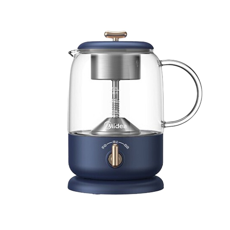 美的(Midea)养生壶煮茶器煮茶壶电水壶热水壶烧水壶电热水壶迷你玻璃花茶壶黑茶 MK-C3