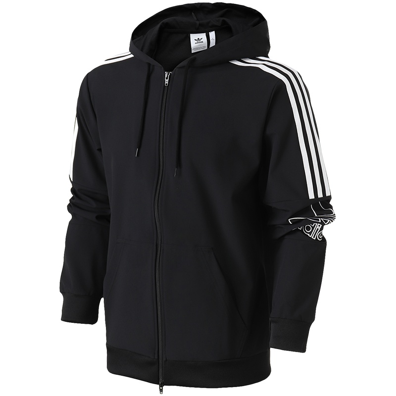 adidas阿迪达斯三叶草男装运动休闲连帽外套DX3853