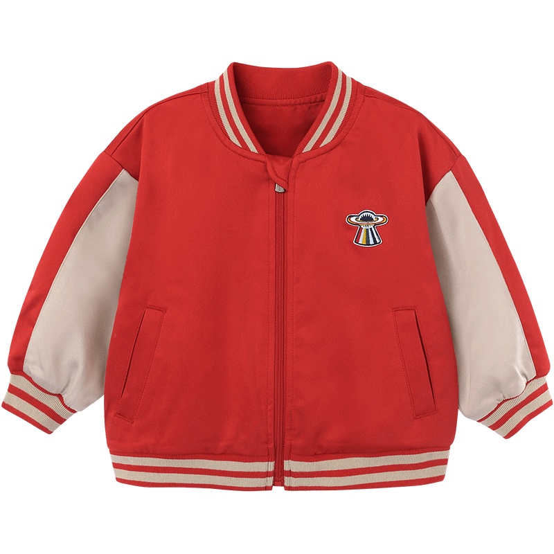 英氏儿童亲子装男女宝宝针织圆领外套2020新款秋装YRWBJ30336A01