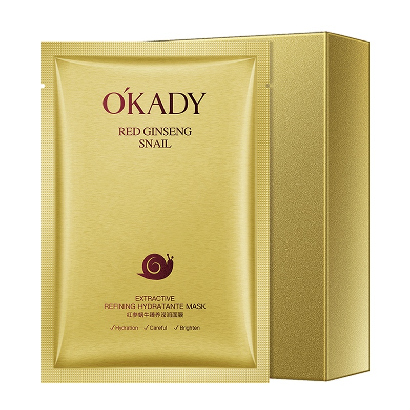 OKADY 红参蜗牛臻养滢润面膜10片盒装