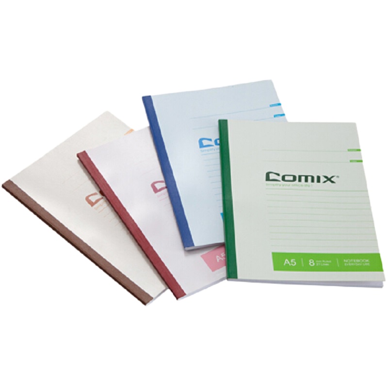 齐心(COMIX) C4506 无线装订本 A5 80页 1本装笔记本 软抄本 记事本