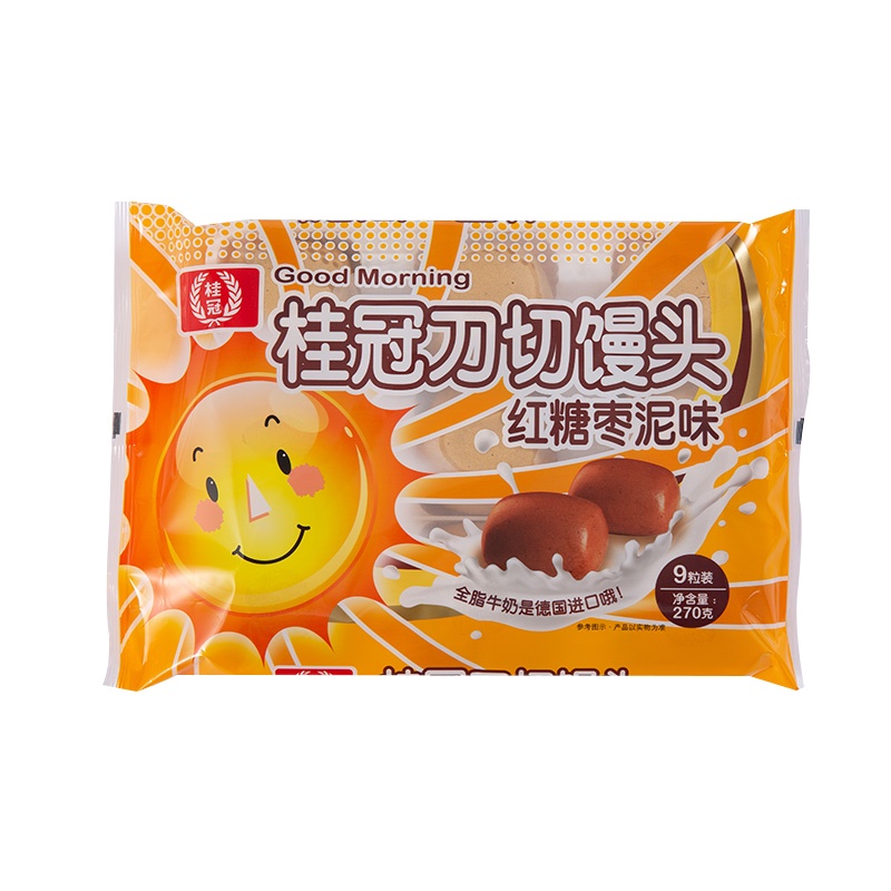 桂冠 刀切馒头 枣泥味 270g 营养早餐 包子