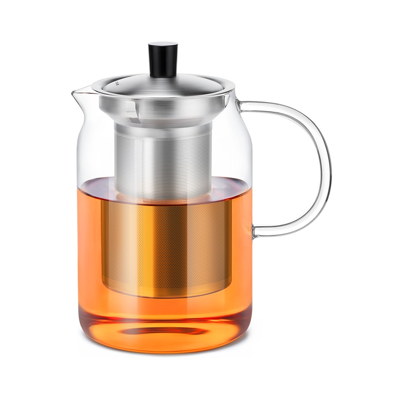 尚明玻璃茶壶不锈钢过滤 家用耐热花茶壶泡茶壶 红茶泡茶器耐高温茶具加厚大容量单壶