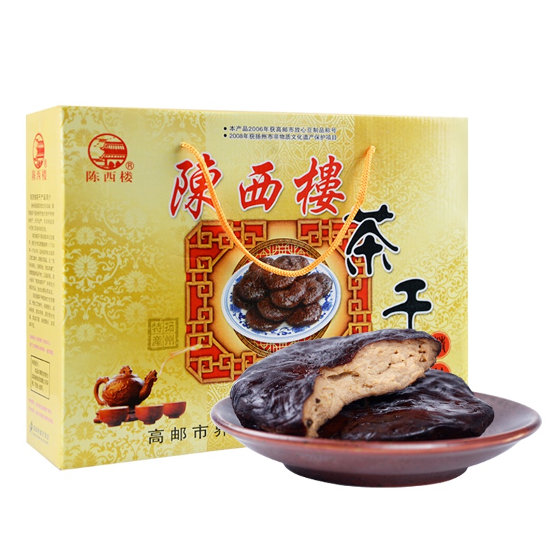 [中华特色馆]高邮馆千坊磨 地方美食高邮特产界首袁氏茶干豆腐干 组合40包五香豆腐干