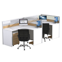 欧宝美屏风办公桌职员桌员工桌员工位工作位电脑桌