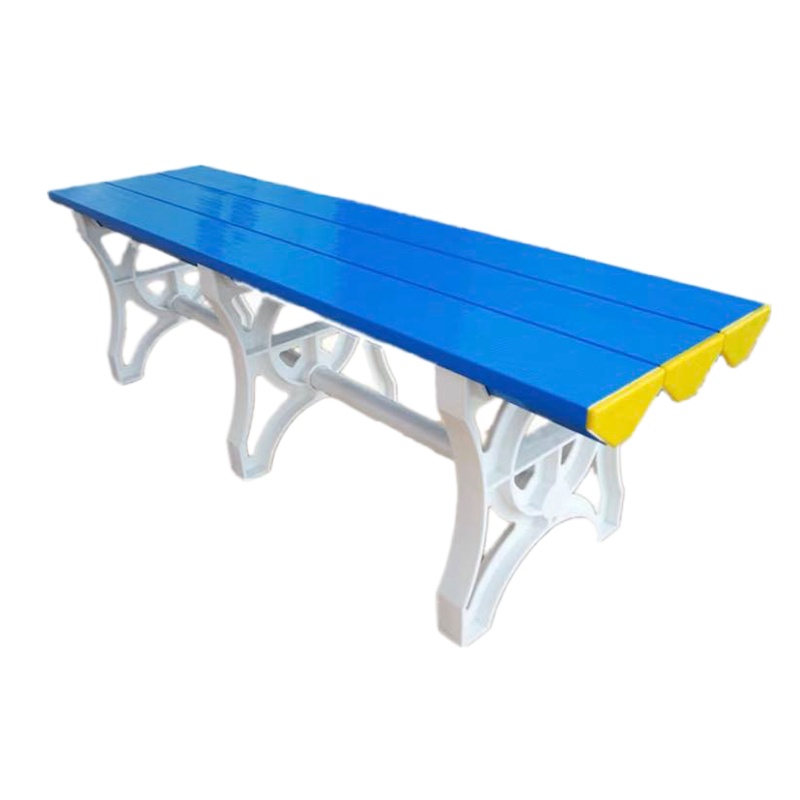 DP 塑料长条凳泳池 健身房更衣室休息长椅子 蓝色 1800*400*450