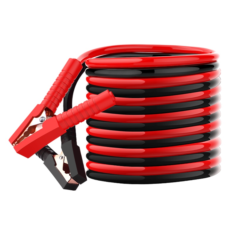 尤利特汽车搭火线电瓶线过江龙电瓶夹子连接线鳄鱼夹铜包铝搭电线救援组套通用电瓶线长3米YD-019063