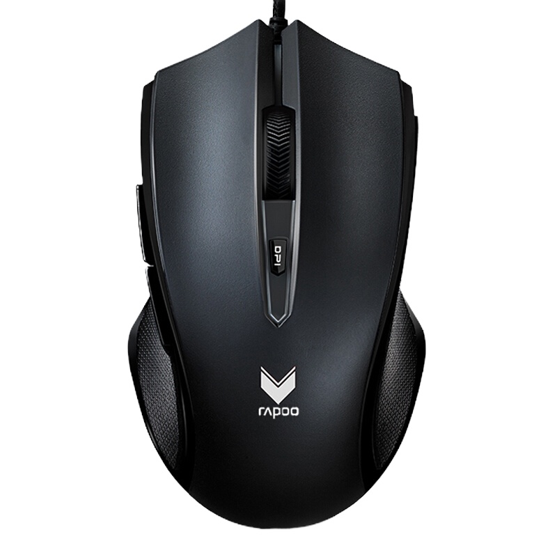雷柏(Rapoo)V20S 光学游戏鼠标 黑色