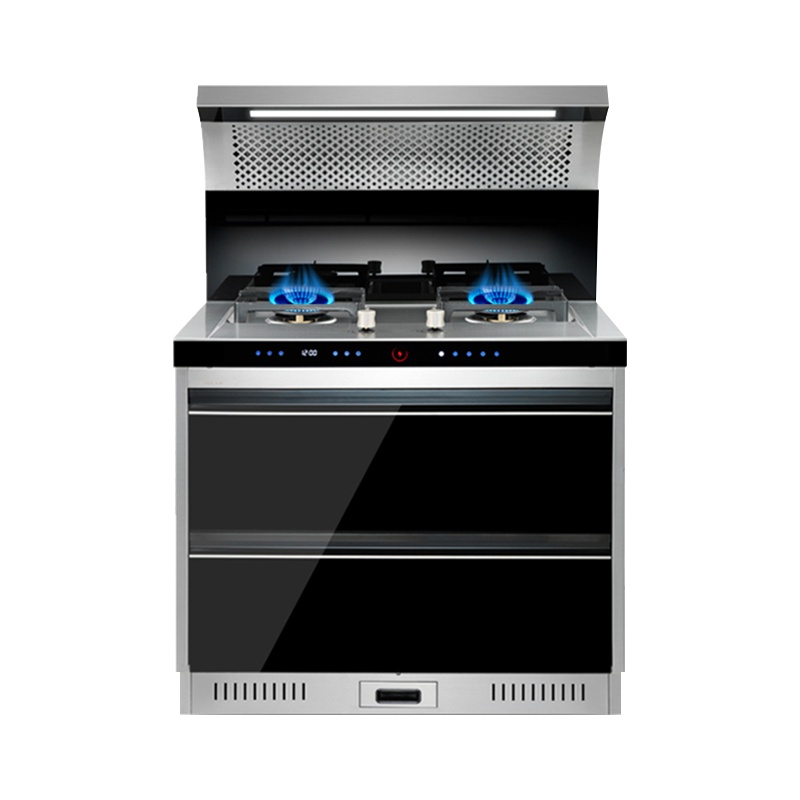 森歌(Seng)T1A不锈钢台面环保灶侧吸式下排油烟机一体灶烟灶消套餐 天然气/液化气集成灶