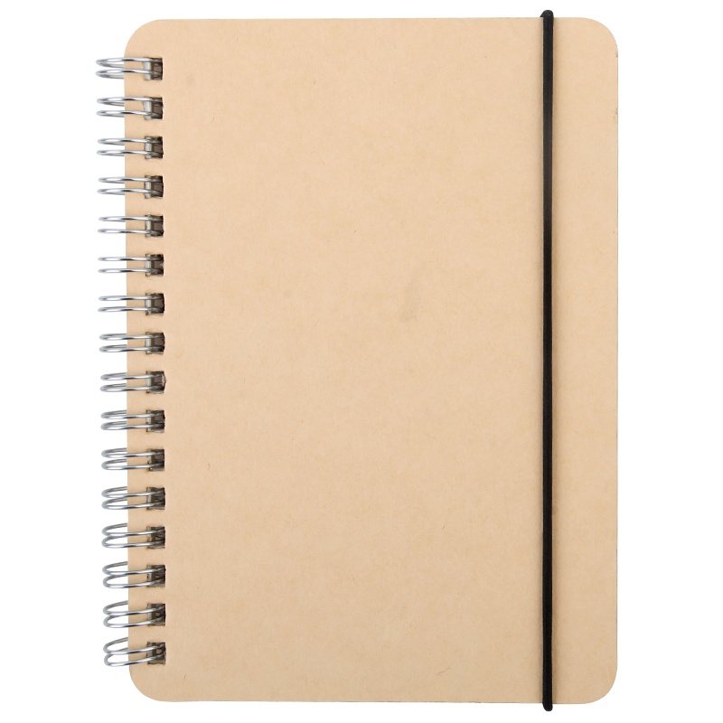 苏宁极物A6绑带线圈本 学生单词本便携手账本 商务办公用品会议备忘记事本笔记本 空白页笔记本