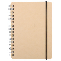 苏宁极物A6绑带线圈本 学生单词本便携手账本 商务办公用品会议备忘记事本笔记本 空白页笔记本