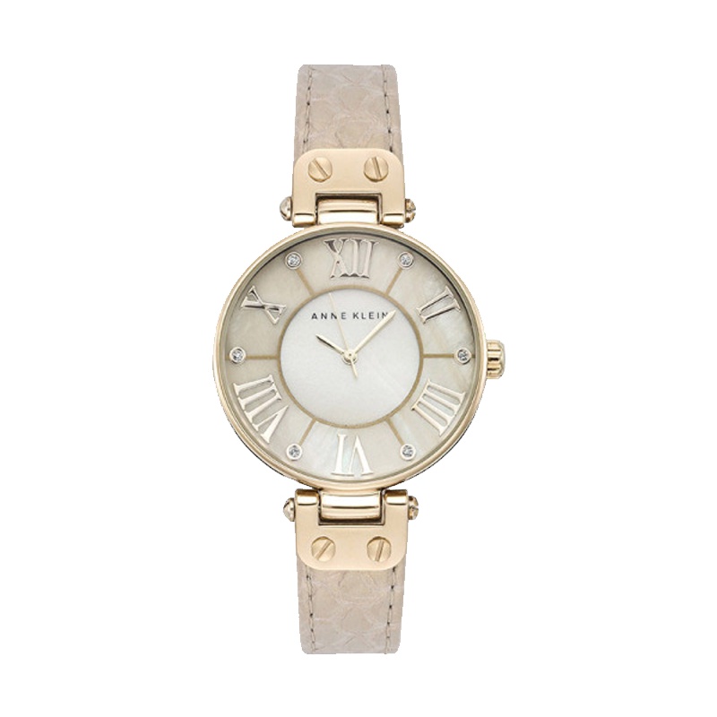安妮克莱因（ANNE KLEIN）摩登复古系列时尚简约休闲石英女士手表AK/1012GMGD