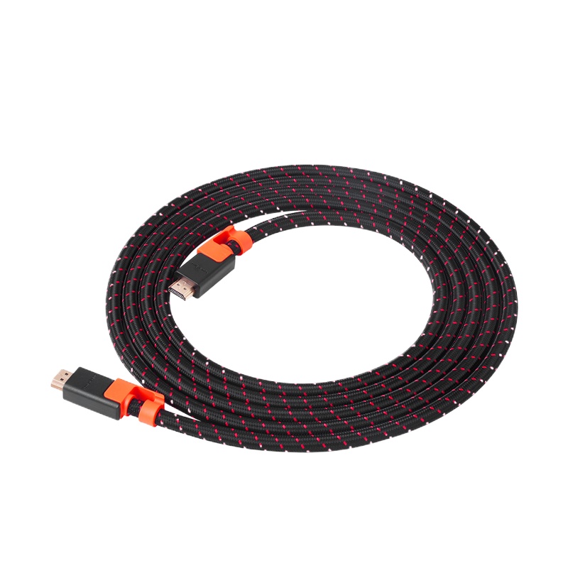 包尔星克 CAVHEABM0100 HDMI高清线3D电脑电视连接数据线带编织 10米 黑色