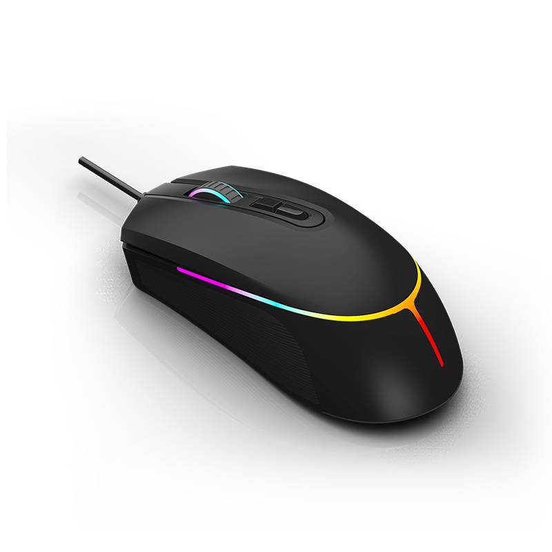 雷神(THUNDEROBOT)猎兵M301 RGB幻彩可编程宏 幻彩游戏鼠标 RGB灯环 电竞游戏鼠标绝地求生吃鸡鼠标