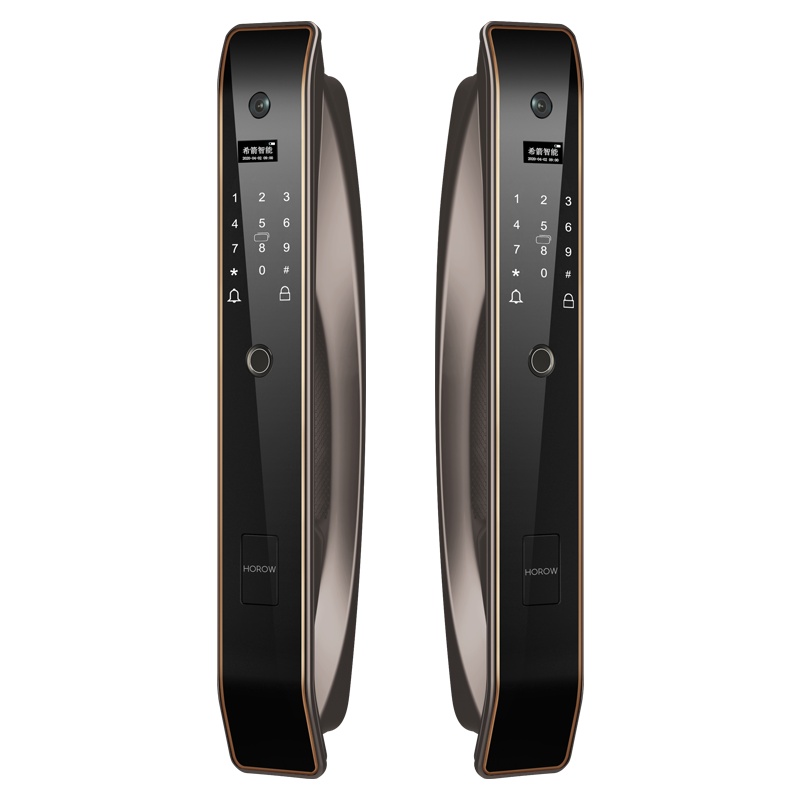 希箭 指纹锁密码锁家用防盗门酒店门锁电子锁全自动刷卡锁 Q7全自动猫眼智能锁