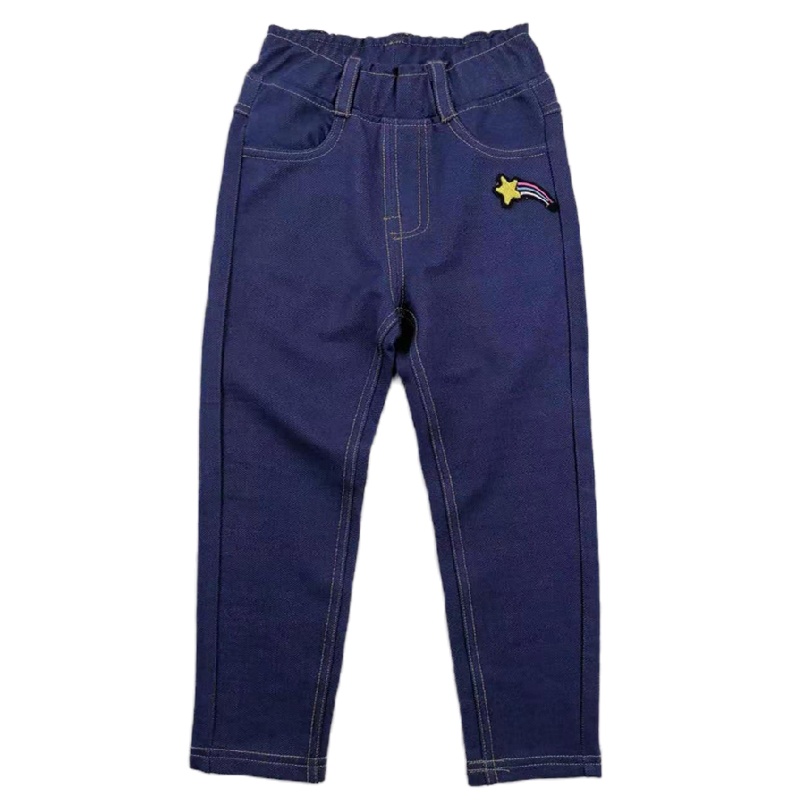 安笛贝乐女童针织长裤儿童刺绣印花裤子休闲长裤90-130cm